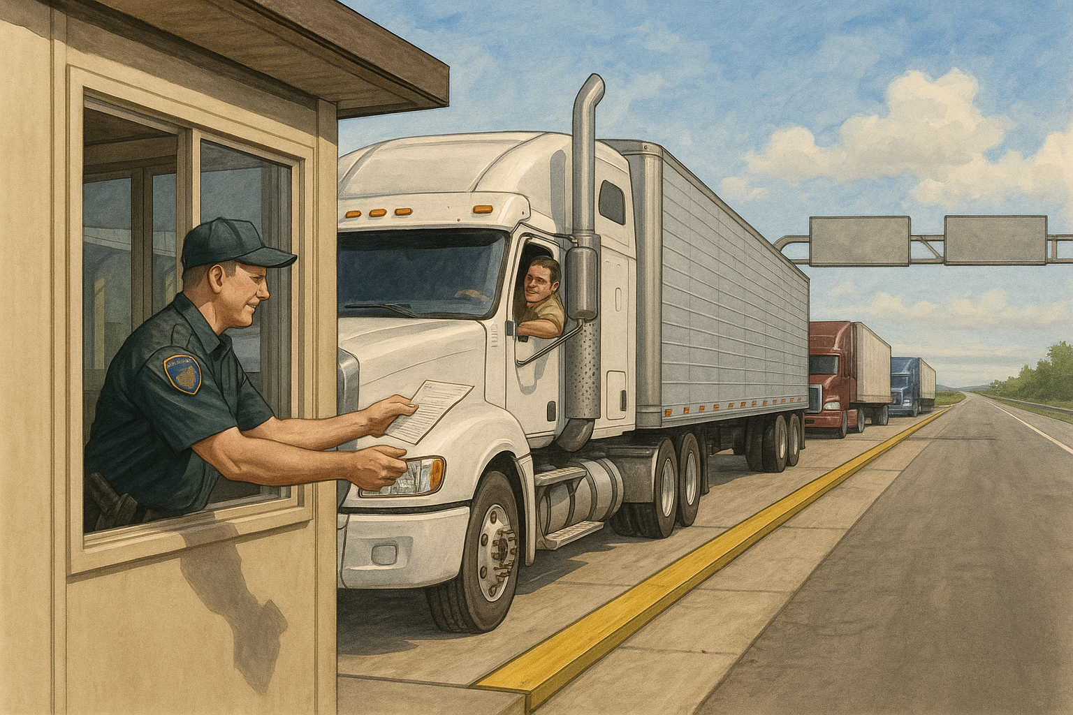 can you buy fuel permits at weigh stations