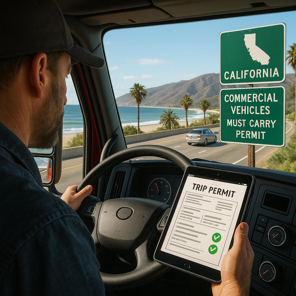 california commercial trip permit