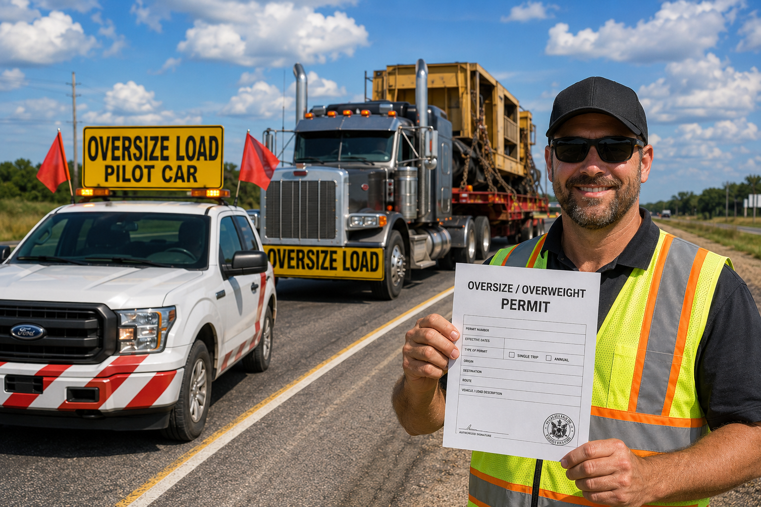 oversize signs for pilot cars