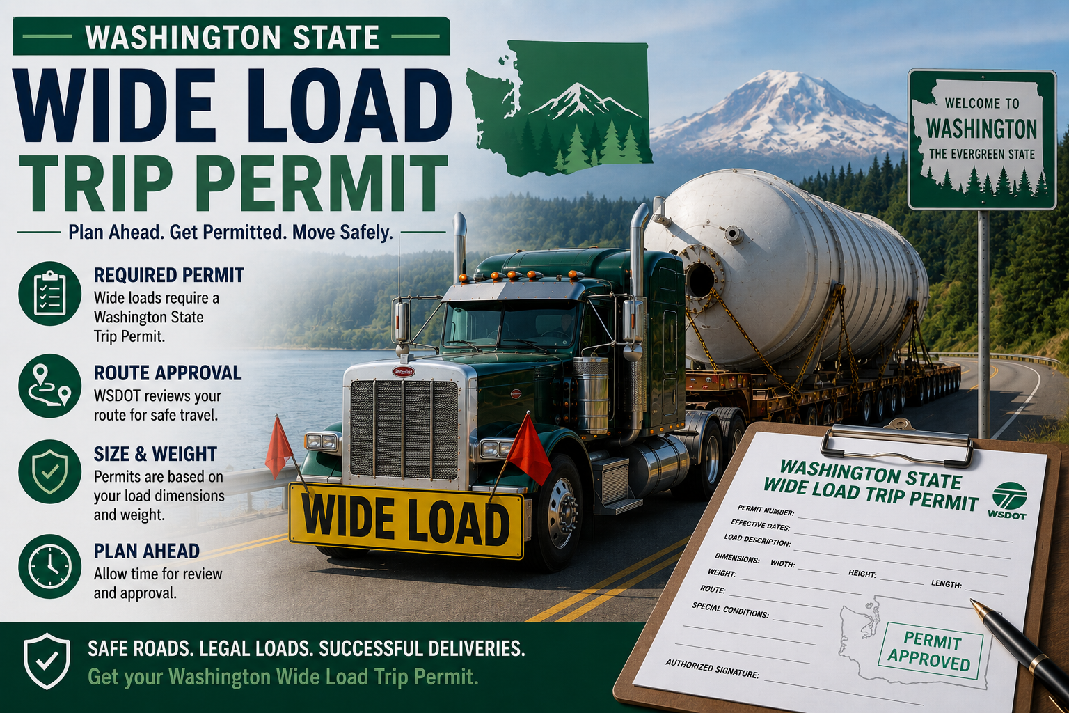 wide load trip permit washington